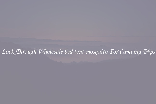Look Through Wholesale bed tent mosquito For Camping Trips