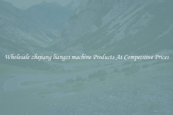 Wholesale zhejiang liangzi machine Products At Competitive Prices