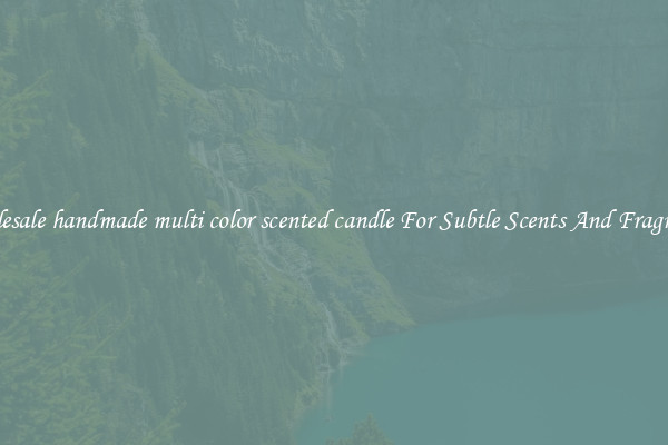 Wholesale handmade multi color scented candle For Subtle Scents And Fragrances
