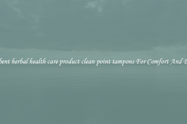 Absorbent herbal health care product clean point tampons For Comfort And Dryness