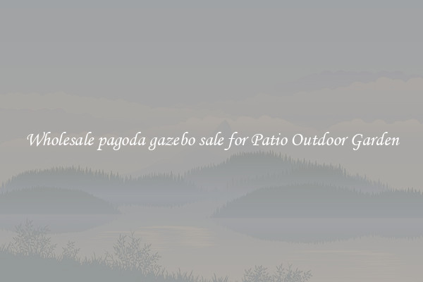 Wholesale pagoda gazebo sale for Patio Outdoor Garden
