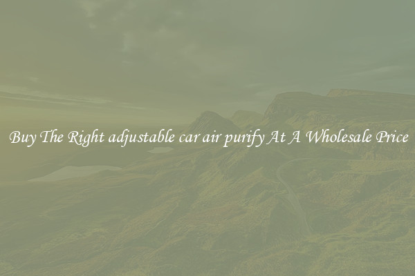 Buy The Right adjustable car air purify At A Wholesale Price