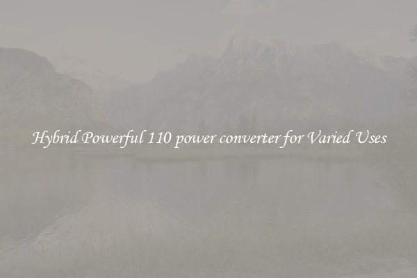 Hybrid Powerful 110 power converter for Varied Uses