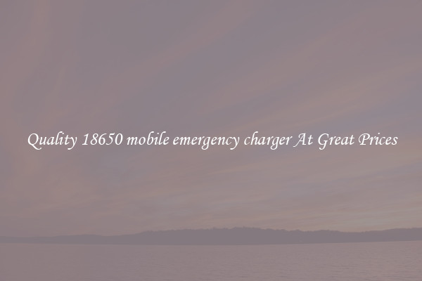 Quality 18650 mobile emergency charger At Great Prices