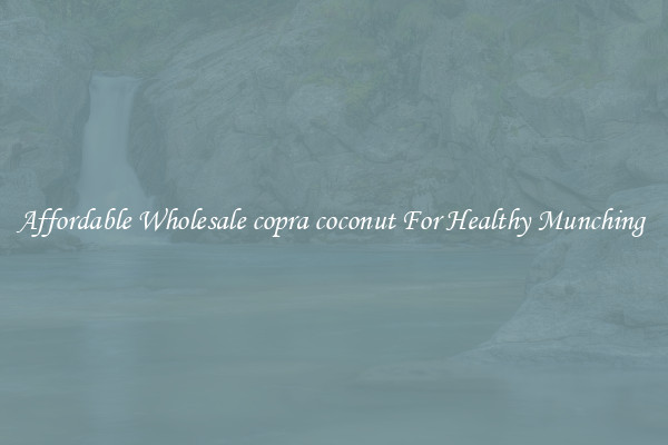 Affordable Wholesale copra coconut For Healthy Munching 