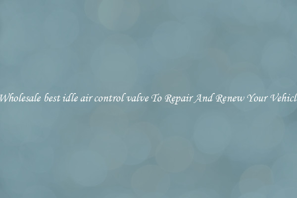 Wholesale best idle air control valve To Repair And Renew Your Vehicle