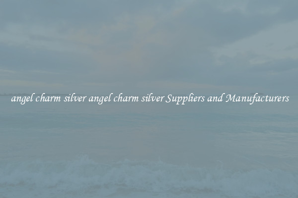 angel charm silver angel charm silver Suppliers and Manufacturers